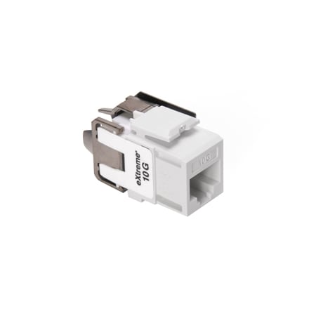 Leviton Extreme Cat 6A Quickport White, Connector, Channel-Rated 6110G-RW6